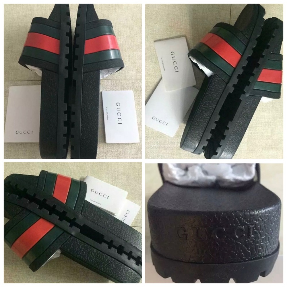 🚫SOLD🚫New MEN’S Gucci Logo Slides EU 42, US 8.5 - Picture 8 of 8